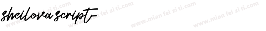 sheilova script字体转换